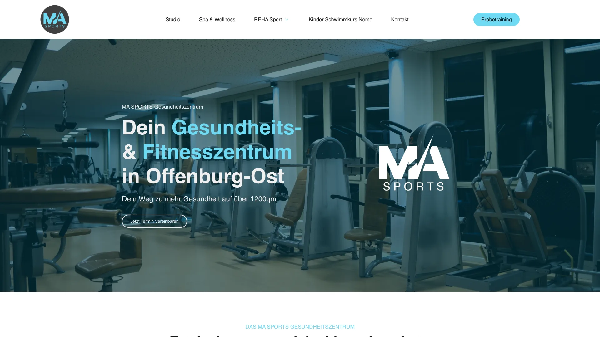 Website masports-gesundheitszentrum.de